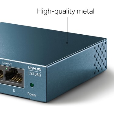 TP-LINK LS105G 5 PORT GIGABIT METAL KASA SWITCH - ürün görseli 2