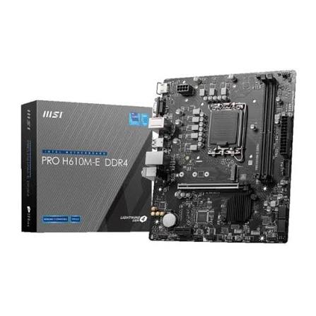 MSI PRO H610M-E DDR4 3200MHZ 1XVGA 1XHDMI 1XM.2 USB 3.2
