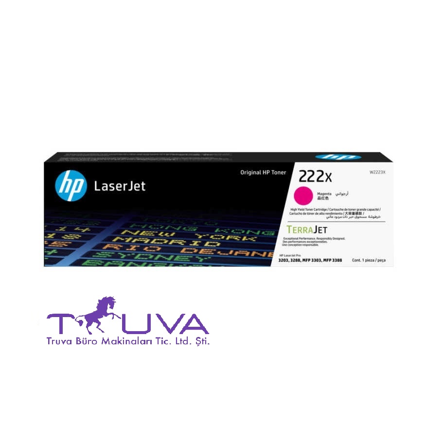 HP 222X W2223X Kırmızı Yüksek Kapasiteli Orijinal Toner - ürün görseli 1