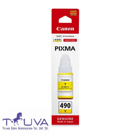 Canon GI-490 0666C001 Sarı Orijinal Mürekkep
